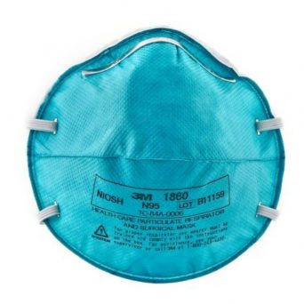 respirador contra particulas n95 1860 para uso hospitalario (pack x 20und)