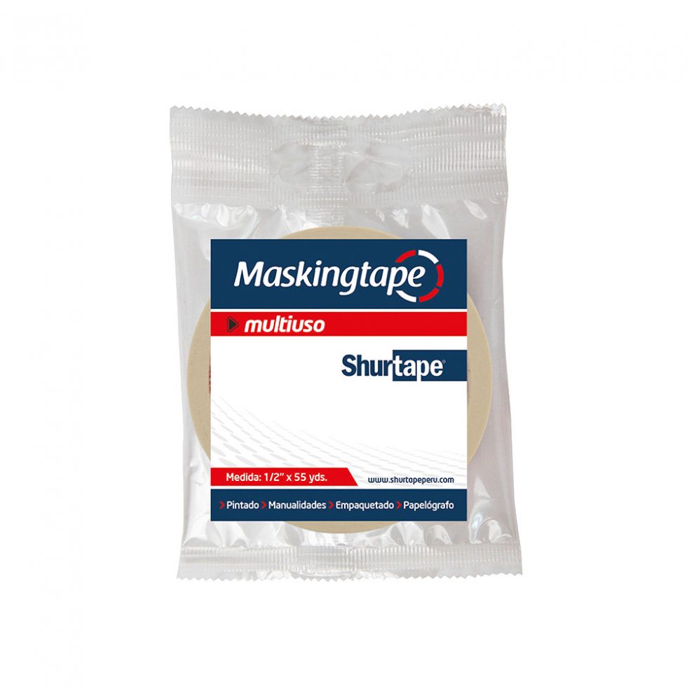 Cinta Masking Tape Shurtape Multiuso (Embolsado)