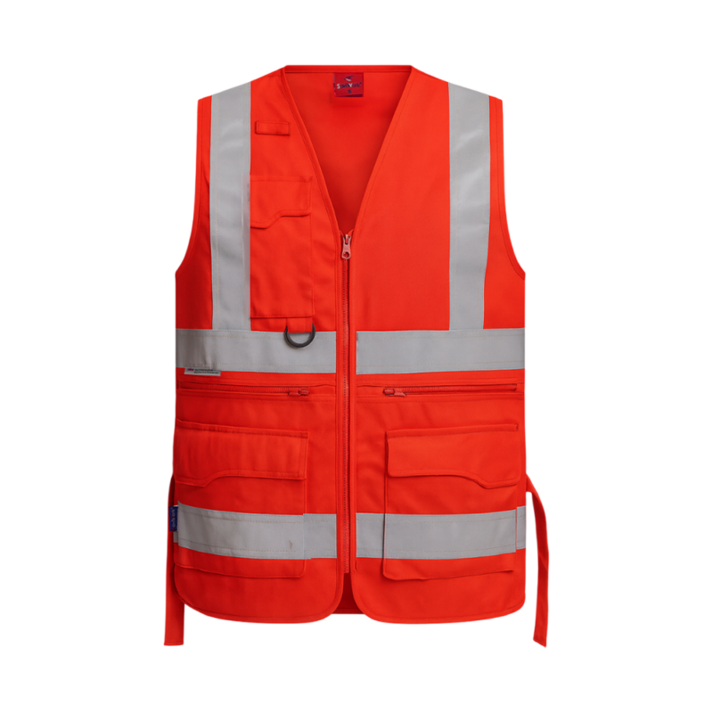 chaleco alta visibilidad ch 30 con cinta reflectiva 3m drill poliéste ansi saviwork