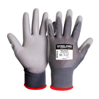 Guante de Poliéster con Recubrimiento PU STEELPRO