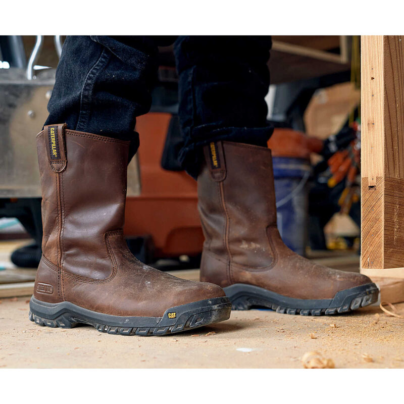 Bota Punta de Acero Antideslizante Drawbar CAT - Imagen 6