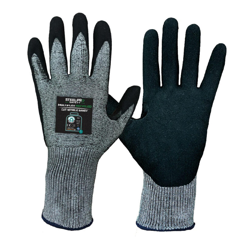 Guante Anticorte de Material Reciclado con Nitrilo STEELPRO