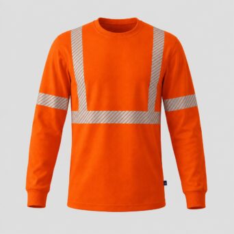 Polo Midas De  Jersey 100% Algodón Color Naranja Con Cinta TR420 Transfer