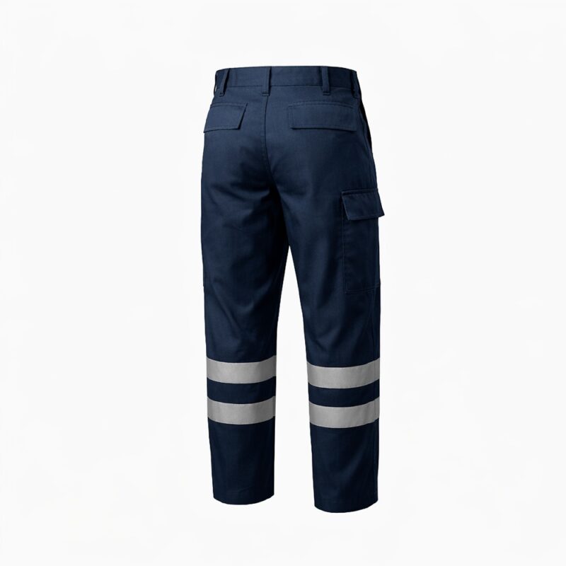 pantalon cargo azul marino drill 100% algodon cinta 3m 8910 2″