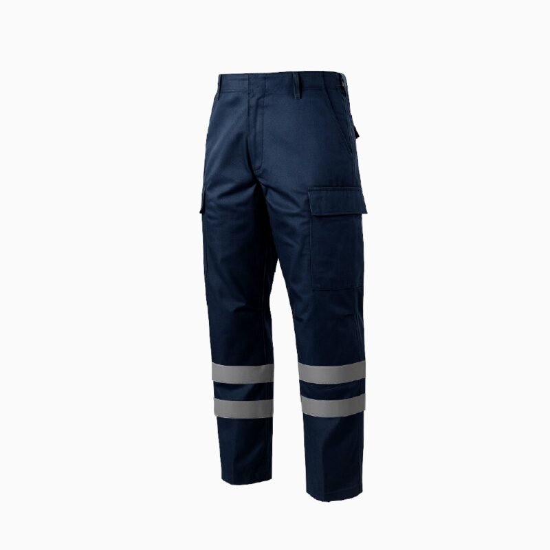 pantalon cargo azul marino drill 100% algodon cinta 3m 8910 2″